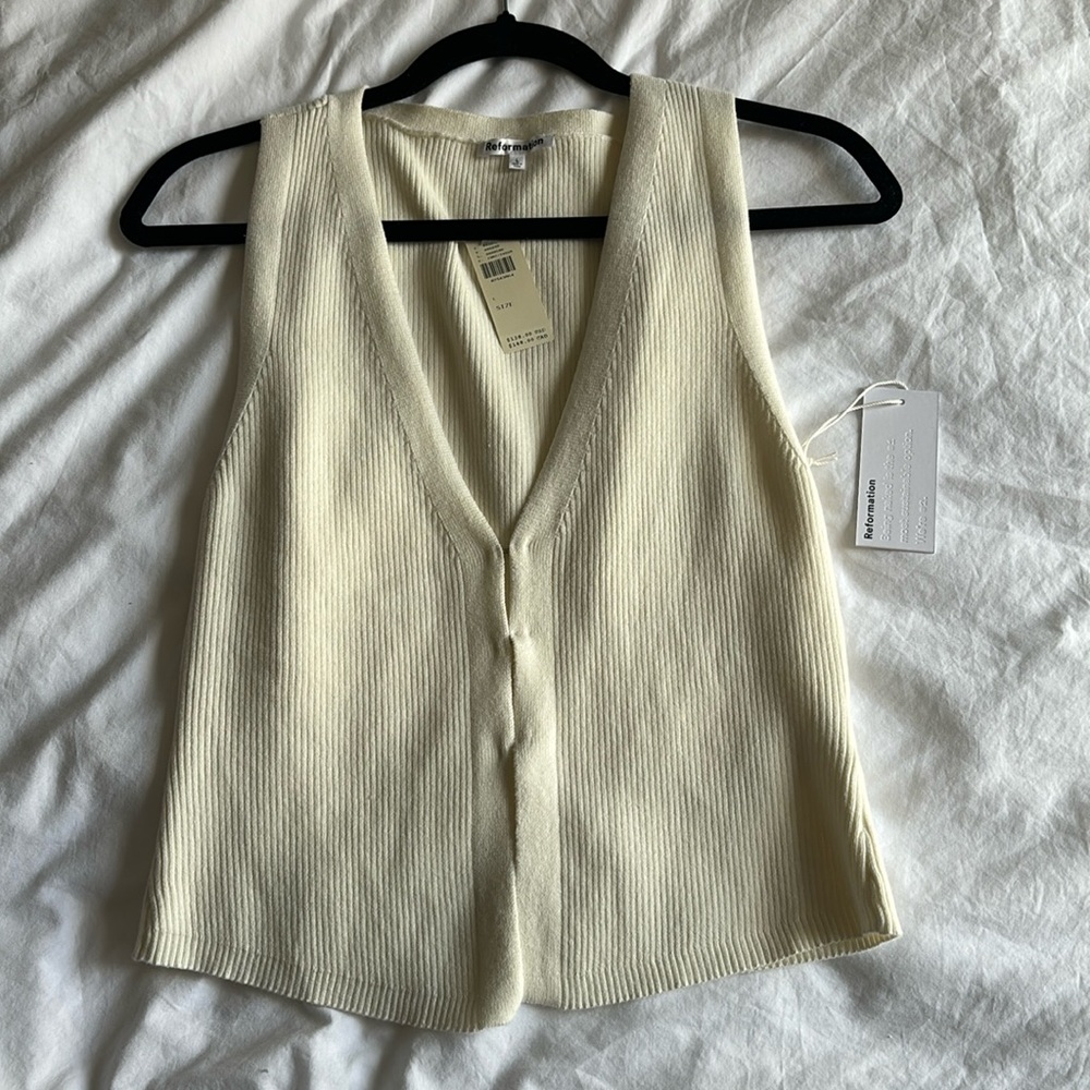 Reformation Myrtle Cotton Sweater - Tags attached never worn